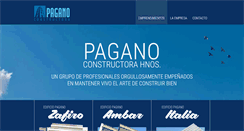 Desktop Screenshot of paganoconstructora.com.ar